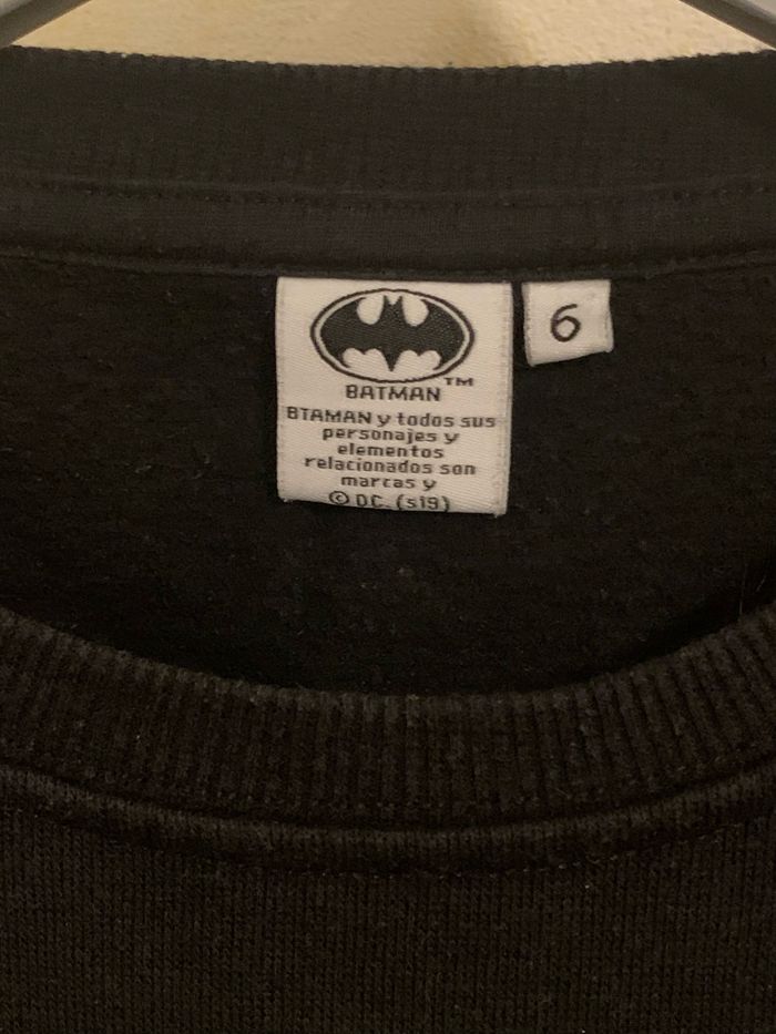 Sweat garçon noir col rond Batman 6 ans couleur noir. - photo numéro 3