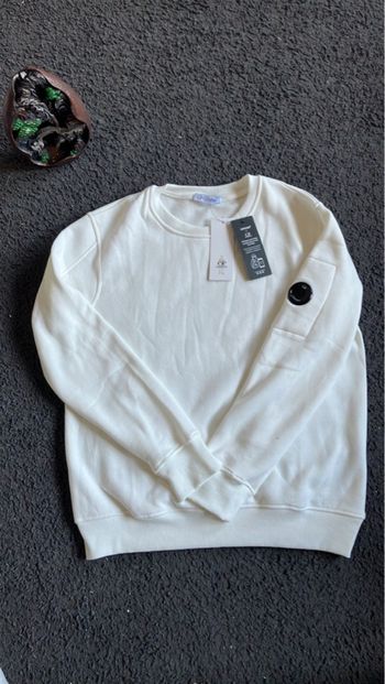 C.P. Company pull Crewneck Blanc