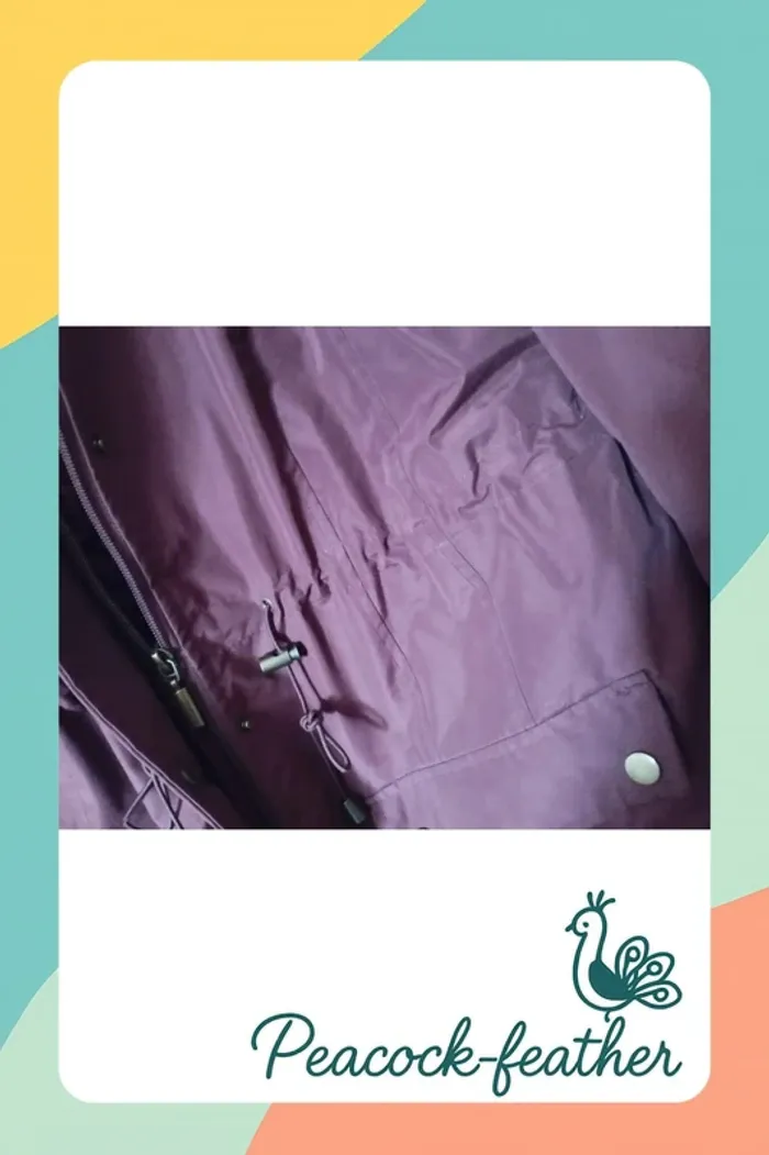 Manteau Parka bordeaux 40/42 atlas - photo numéro 4