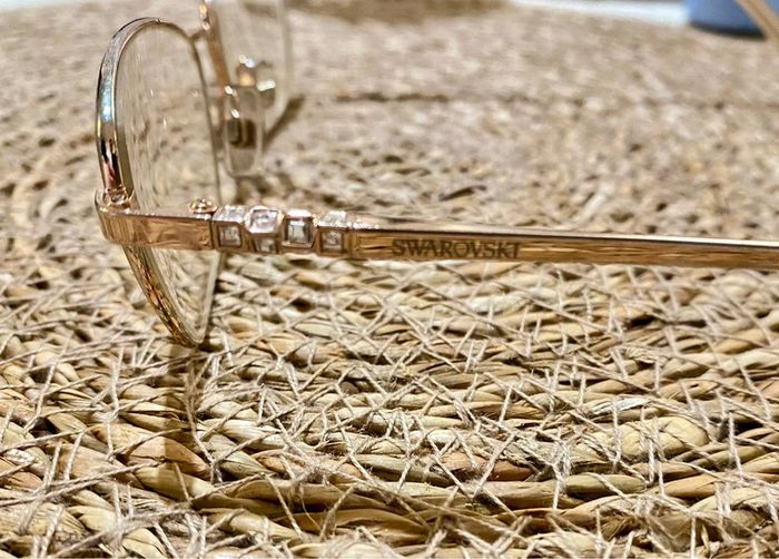 Monture De Lunettes Rose Gold Avec Strass - photo numéro 14