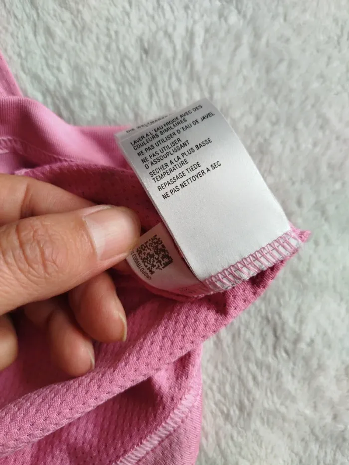 T-shirt fluide Adidas Clima cool rose taille XL - photo numéro 7