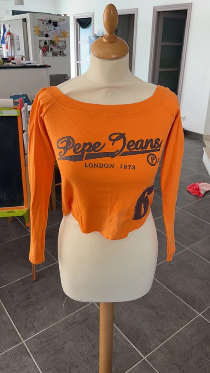 Haut court pépé jeans