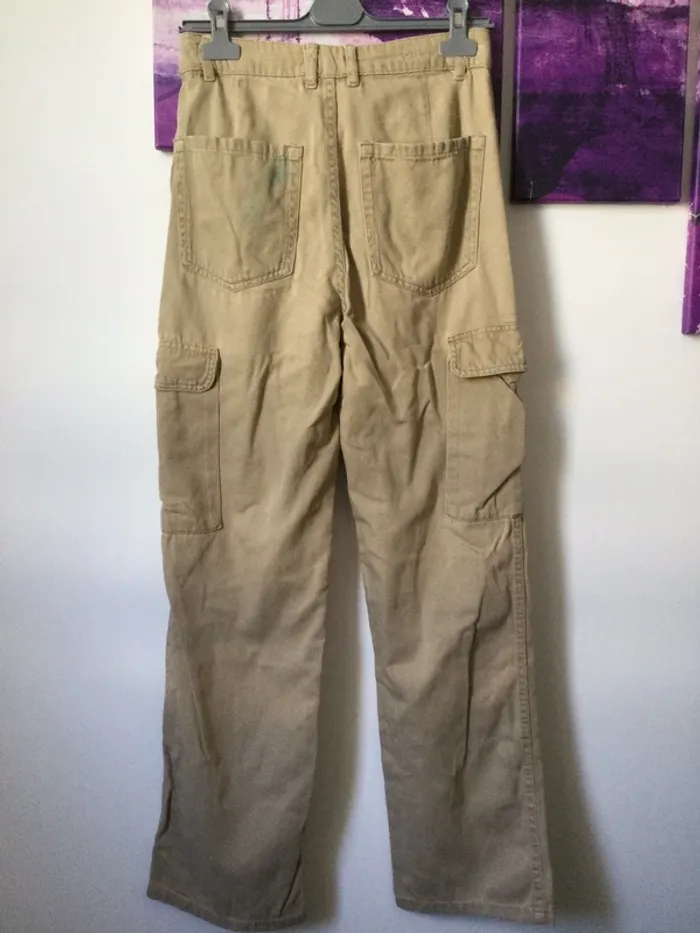 Jean cargo marron clair taille 36 - photo numéro 2