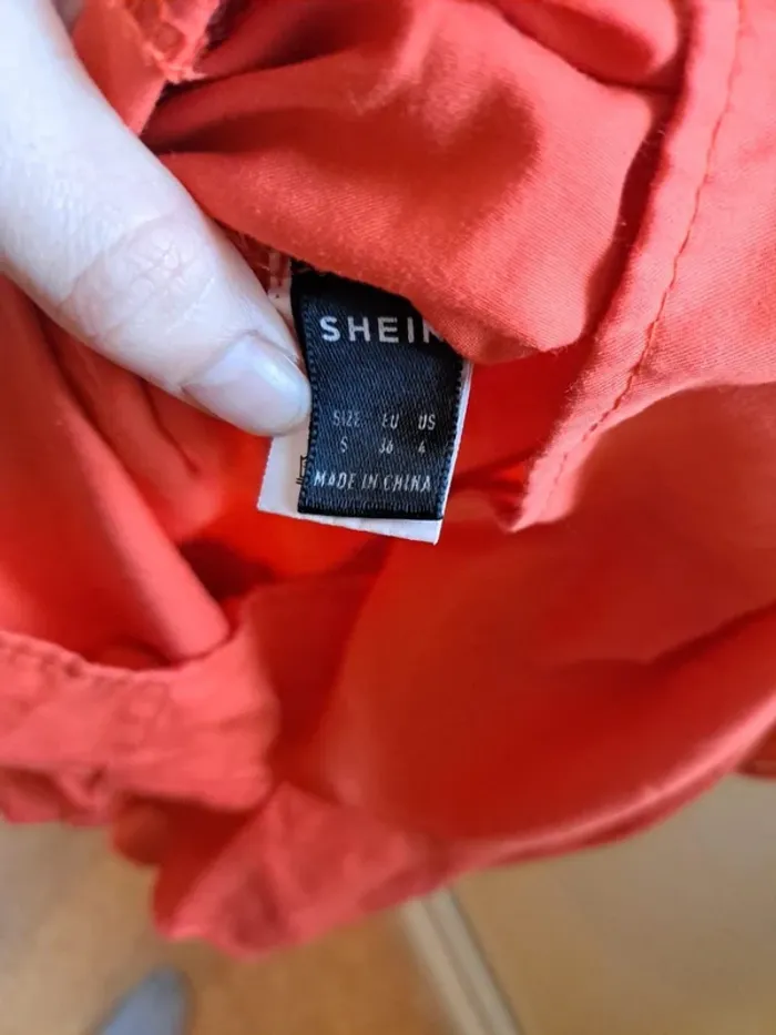 Look estival fun – Combi short corail Shein taille 36 - photo numéro 3