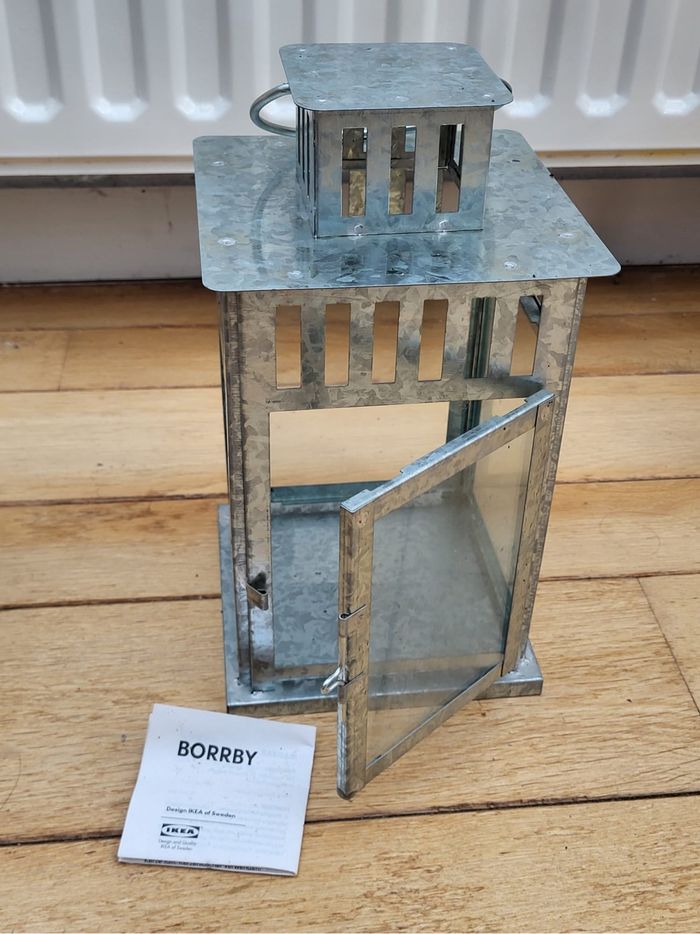 IKEA Borrby - Lot de 2 Lanternes métal - photo numéro 2