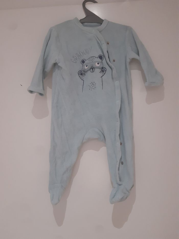 4 pyjamas 9 mois velours - photo numéro 2