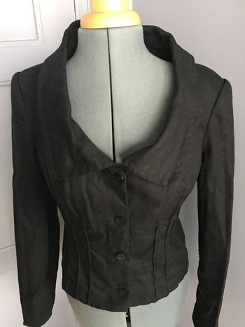 Veste coton courte et cintrée cérémonie