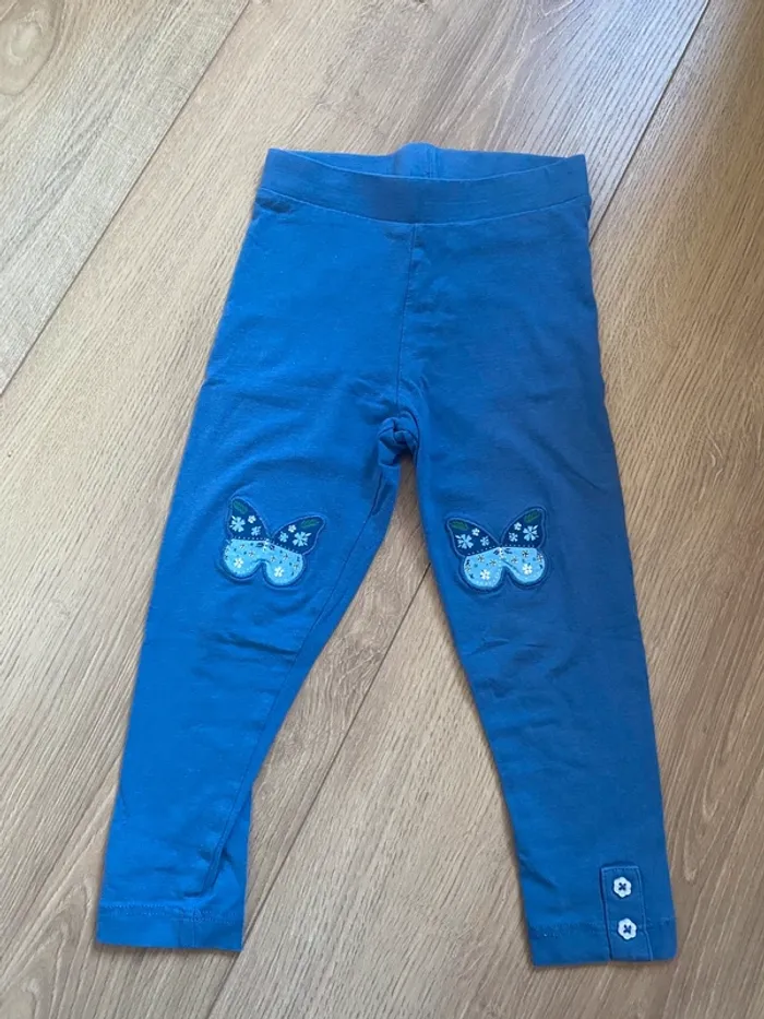 Legging sergent major motif papillon