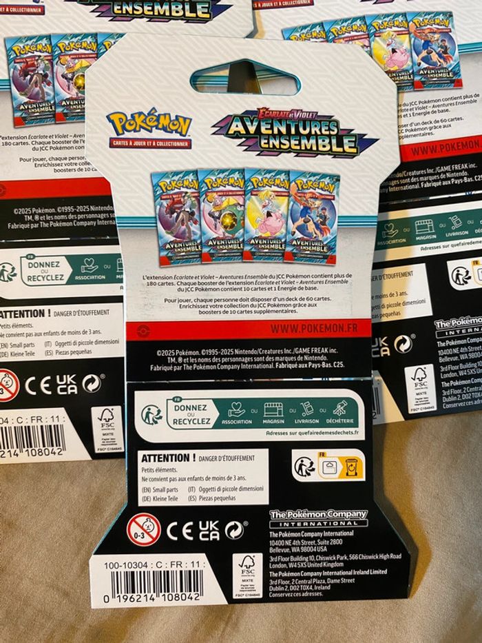 Lot de 6 blisters pokémon EV09 aventures ensemble - photo numéro 7