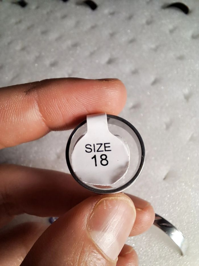 Bague acier inoxydable motifs - photo numéro 2