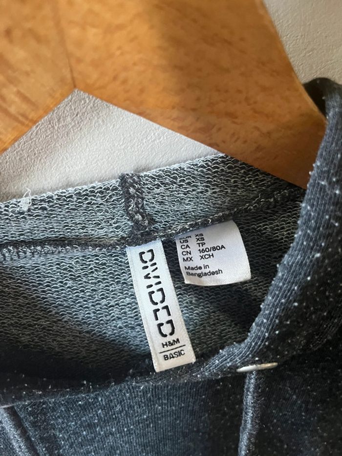 Sweat à capuche ample gris foncé - photo numéro 12