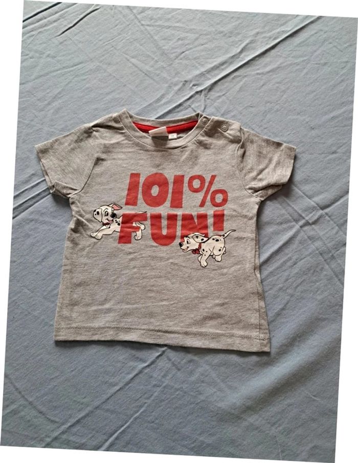 T-shirt Disney 101 Dalmatiens 68 cm neuf