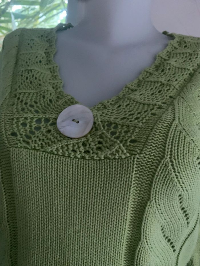 Pull DS taille 40 vert pomme - photo numéro 7