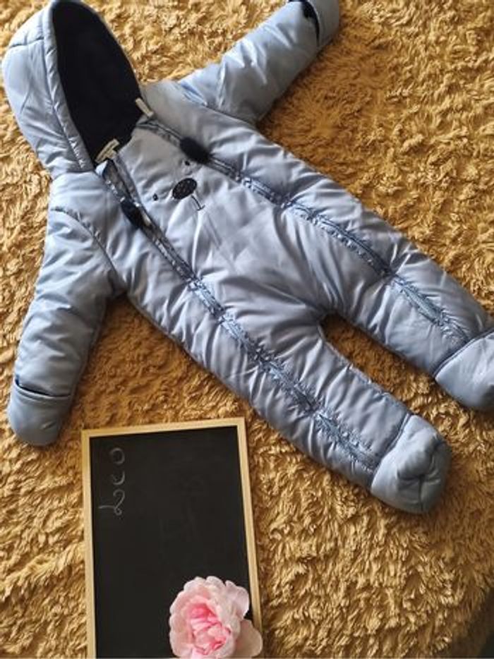 Combi pilot Vertbaudet neuve bleu gris 6mois - photo numéro 3