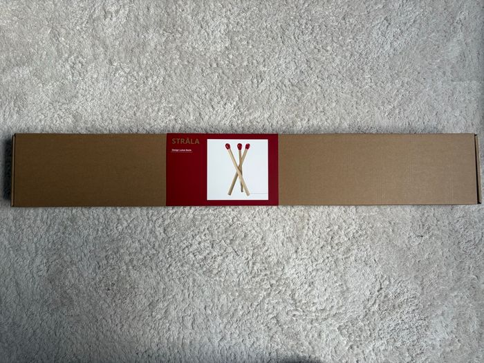 Lampe STRÅLA IKEA – design Lukas Bazle (édition “Allumette Bois”) - photo numéro 3