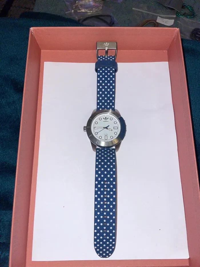 Montre Adidas bleue - photo numéro 3
