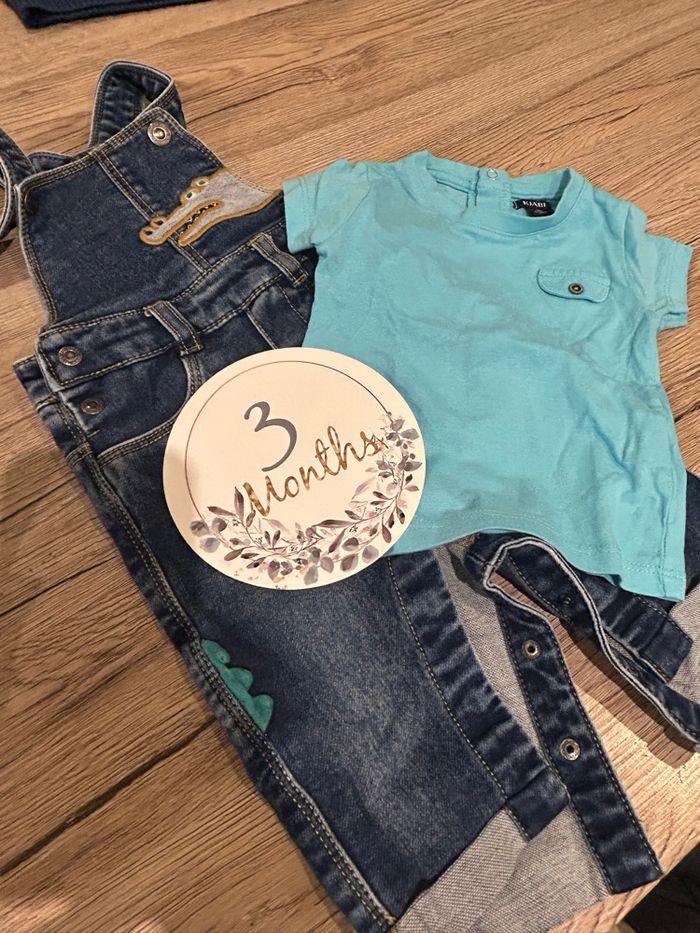 Ensemble salopette tee shirt - photo numéro 1