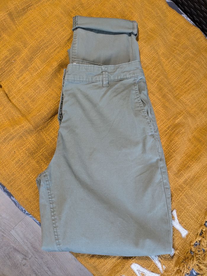 Pantalon toile kaki Promod - photo numéro 4