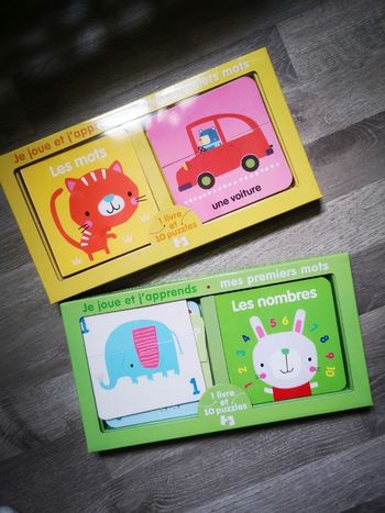 Lot de livres et puzzles 1er age