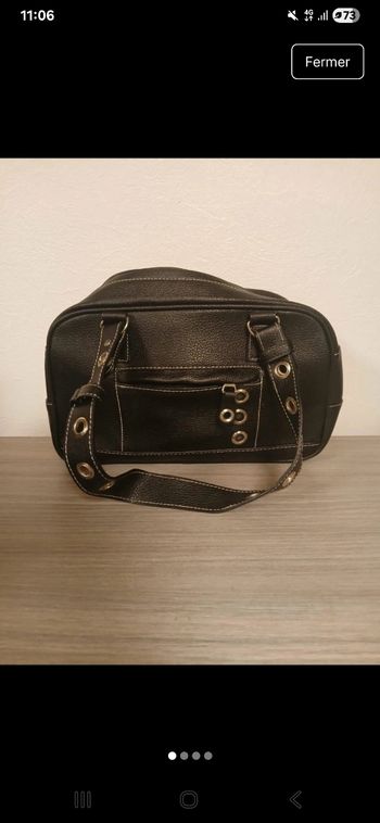 Sac à main similicuir noir