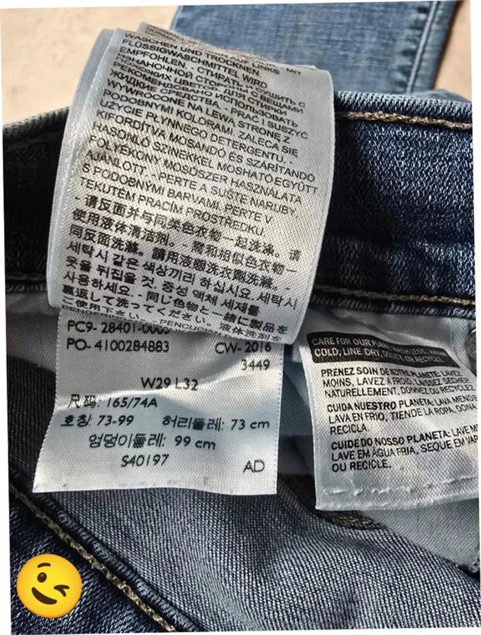 Jean Levi's  W29|FR38 L32 coupe droits bleu  Femme-Women pan294 - photo numéro 9