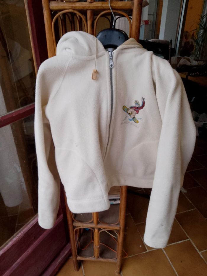 Gilet polaire à capuche ski