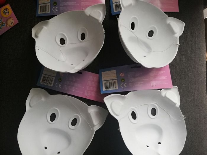 Lot de 4 masques chat en mousse pour déguisement - photo numéro 6