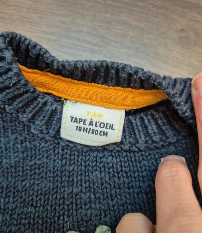 Magnifique pull en maille TAO 18 mois - photo numéro 3