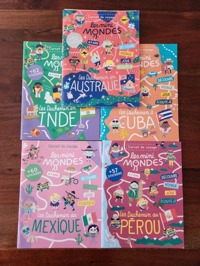 Lot x5 Magazines "Les Mini Mondes" 4-7 ans