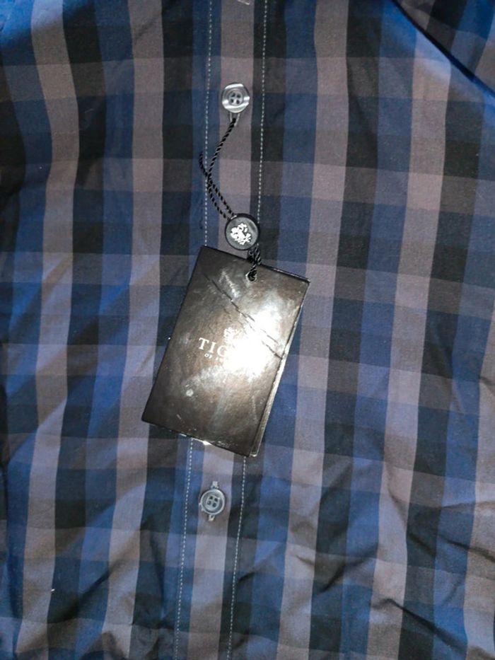 Chemise manche longue a carreaux - photo numéro 2