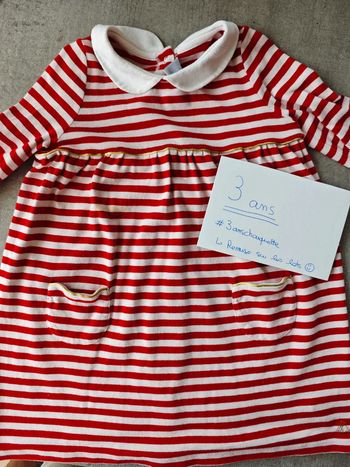 Robe rayures et col claudine