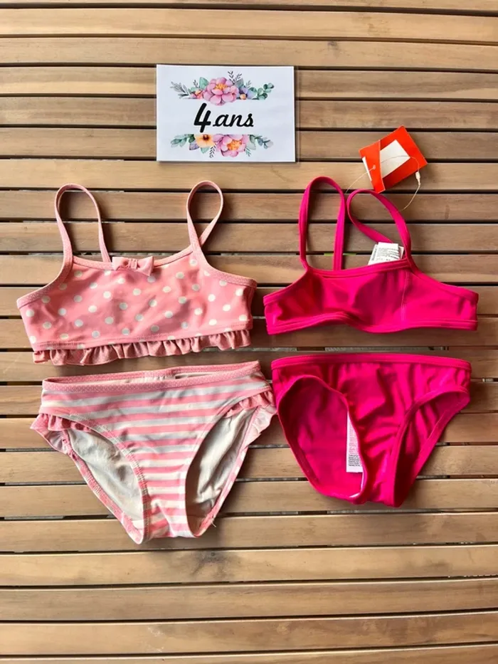 Lot maillots de bain 4 ans