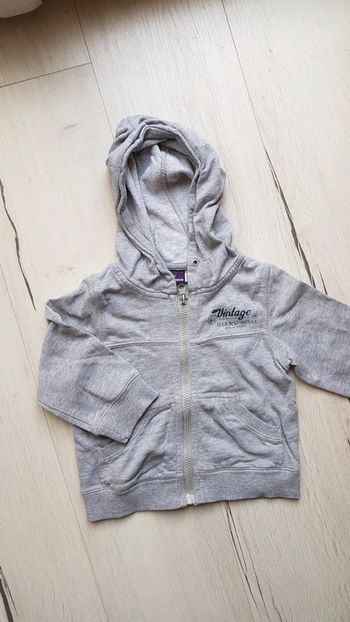 Gilet zippé gris sergent major garçon 2ans