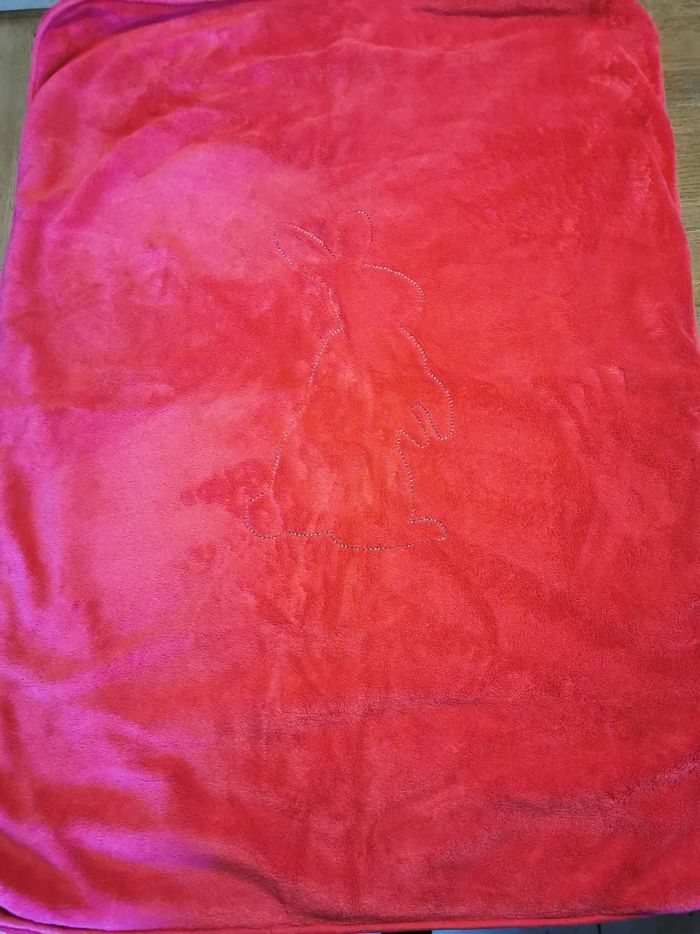 Couverture épaisse chaude rose lapin enfant bébé 73 X 108 cms prémaman