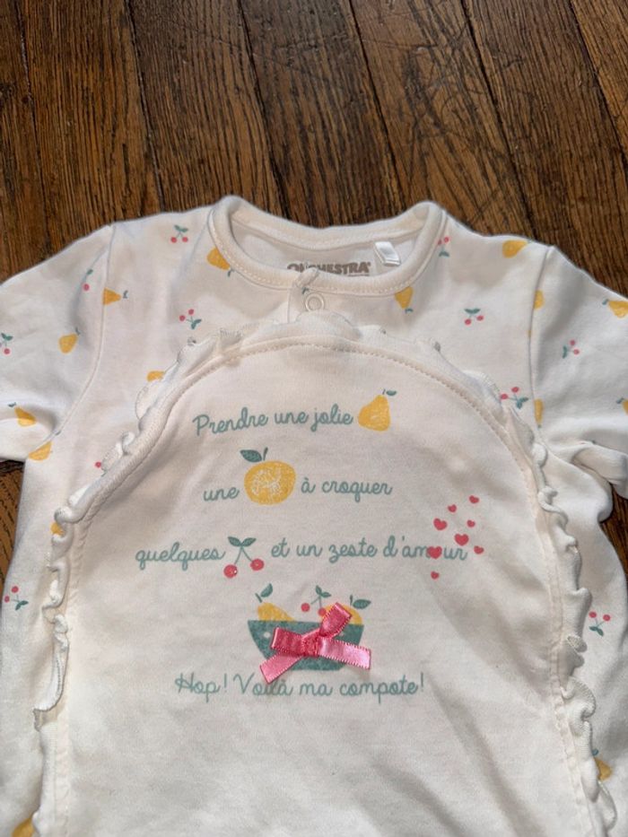 Pyjama coton orchestra 1 mois - photo numéro 2