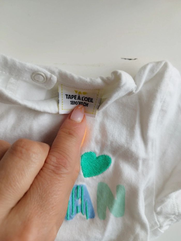 Lot tee-shirt bébé garçon 18 mois - photo numéro 8