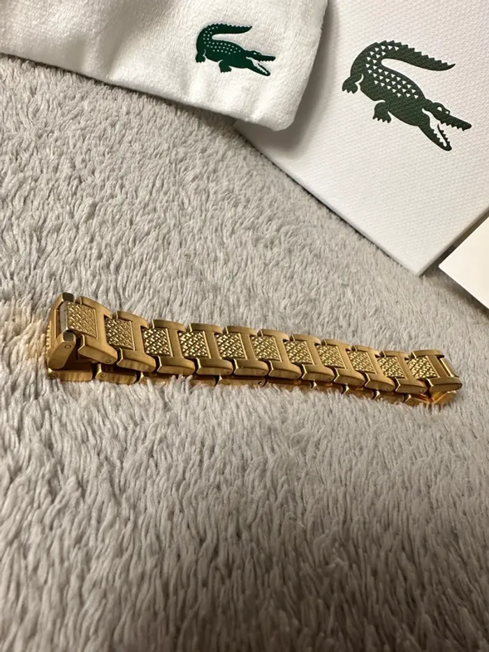Bracelet Lacoste métropole or - photo numéro 4