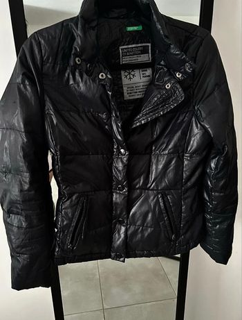 Doudoune plume noire Benetton