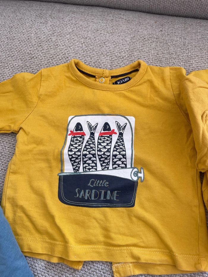 Lot tee shirt manches longues 3 mois - photo numéro 3