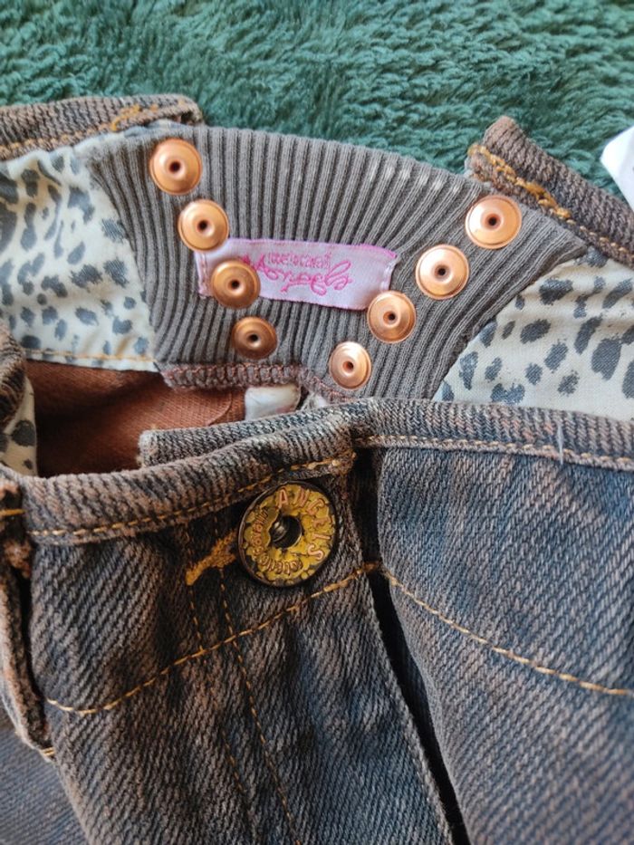 Pantacourt femme jean effet rouillé Roberto Cavalli M Neuf avec étiquette - photo numéro 9