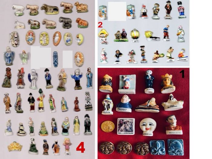 Lot de 84 fèves