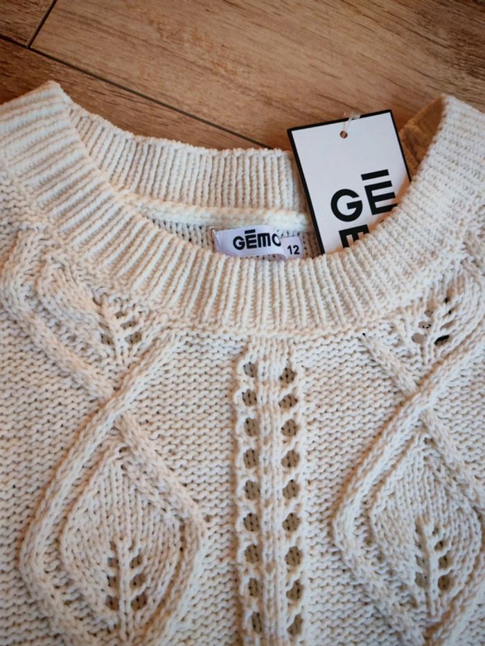 Pull fin maille douce gemo ajouré - photo numéro 4