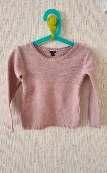 Pull en laine rose taille 5 ans kiabi