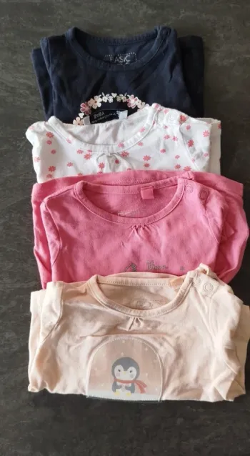 Lot de 4 polo manches longues