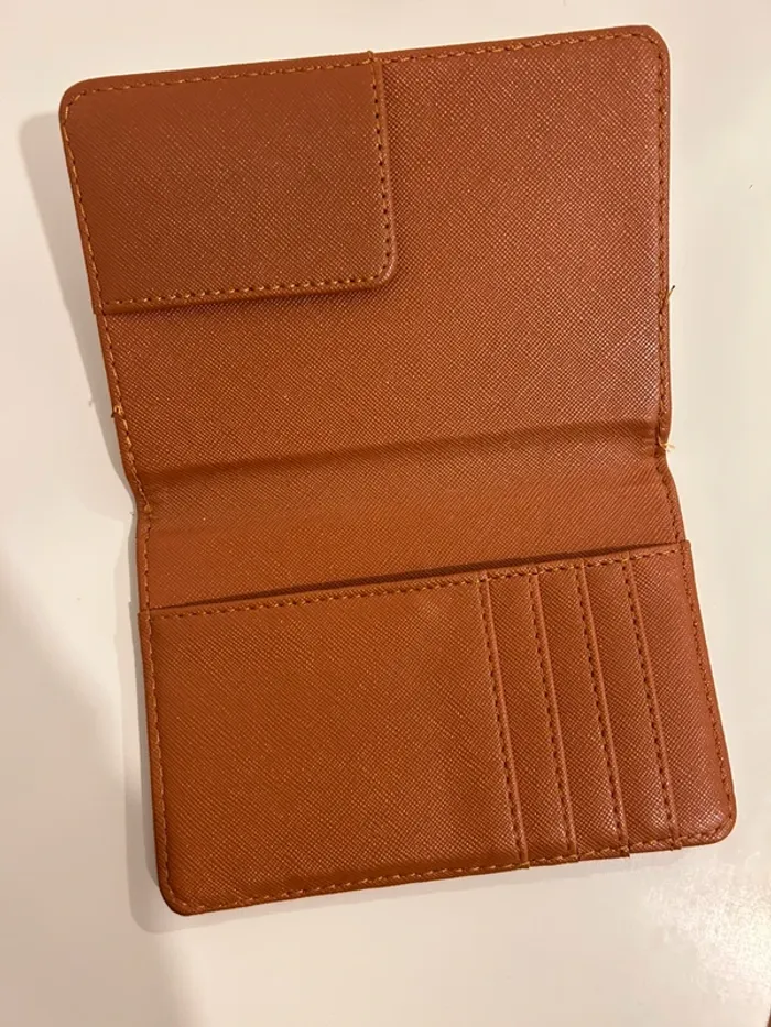 Porte feuille orange - photo numéro 2