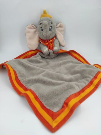 Doudou mouchoir Dumbo Gris orange Nicotoy