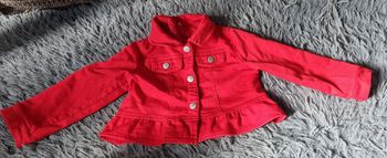 Veste en jean rouge 23mois