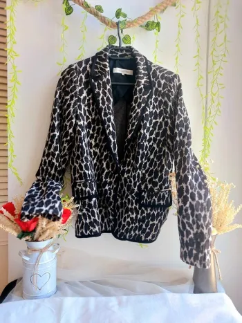 Blazer Gerard Darel – 38 – Imprimé Léopard – État : Excellent