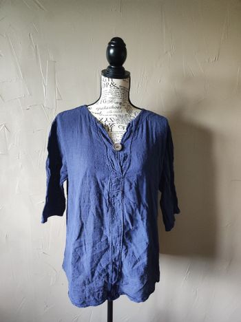 Blouse fluide marine taille 1