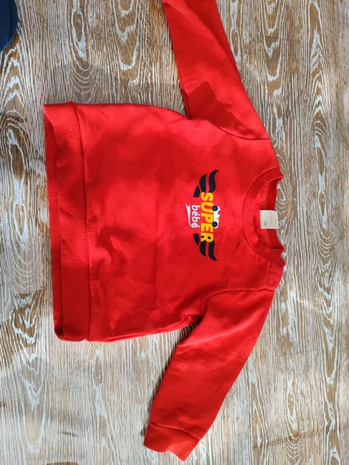 🍁 lot 3 sweats taille 12 mois 🍁 - photo numéro 3